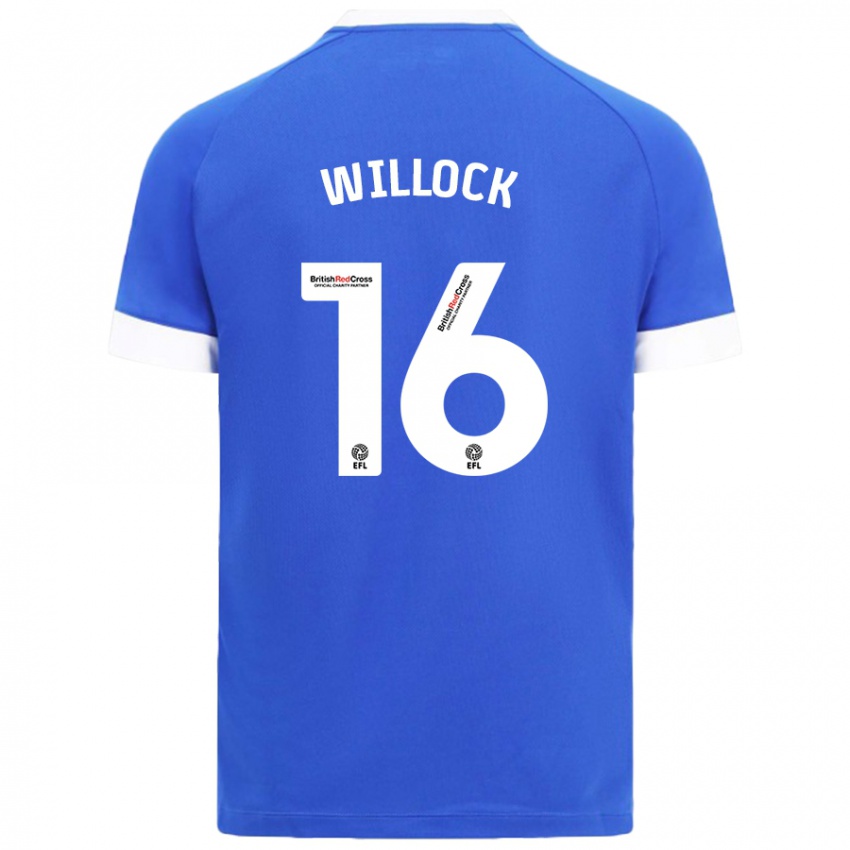 Gyermek Chris Willock #16 Égszínkék Hazai Jersey 2024/25 Mez Póló Ing