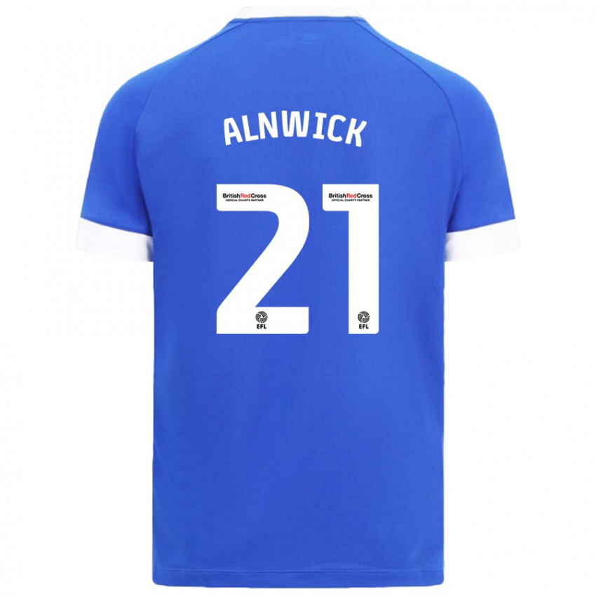 Gyermek Jak Alnwick #21 Égszínkék Hazai Jersey 2024/25 Mez Póló Ing