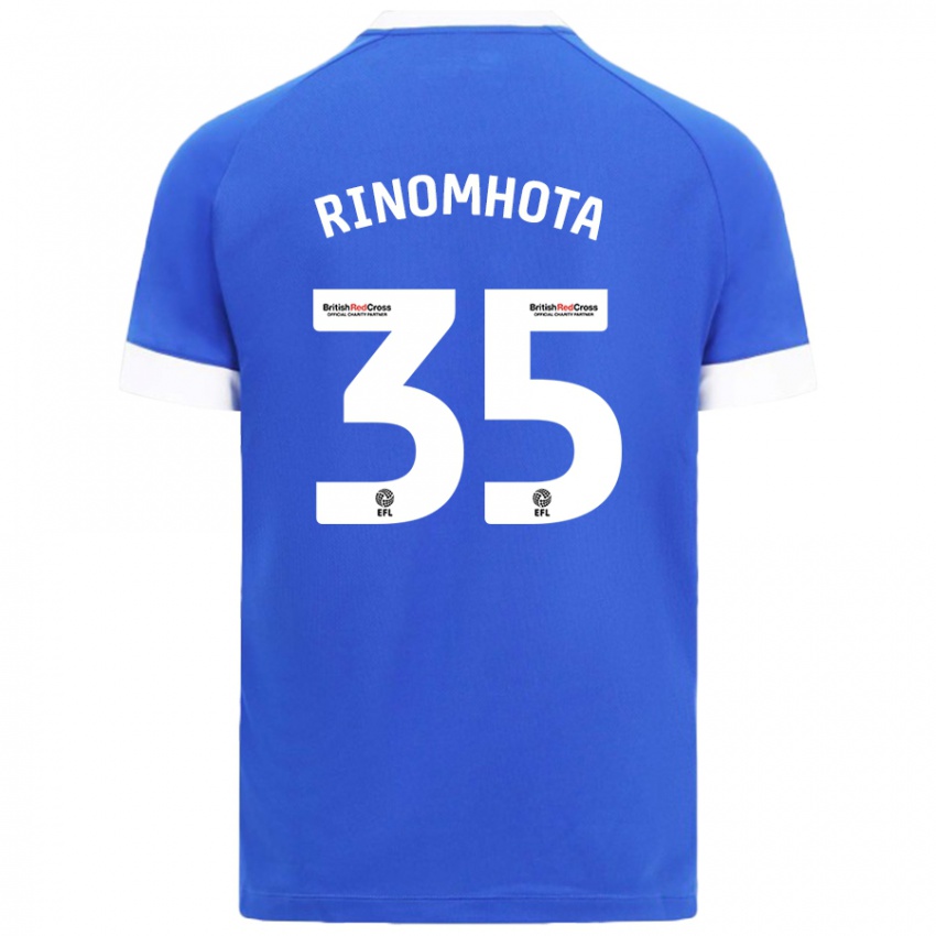 Gyermek Andy Rinomhota #35 Égszínkék Hazai Jersey 2024/25 Mez Póló Ing