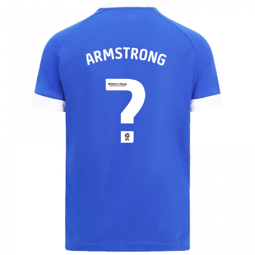 Gyermek Luke Armstrong #0 Égszínkék Hazai Jersey 2024/25 Mez Póló Ing