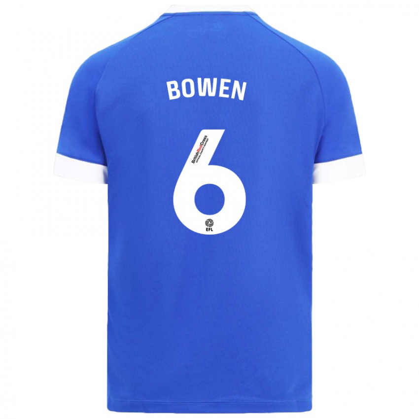 Gyermek Megan Bowen #6 Égszínkék Hazai Jersey 2024/25 Mez Póló Ing