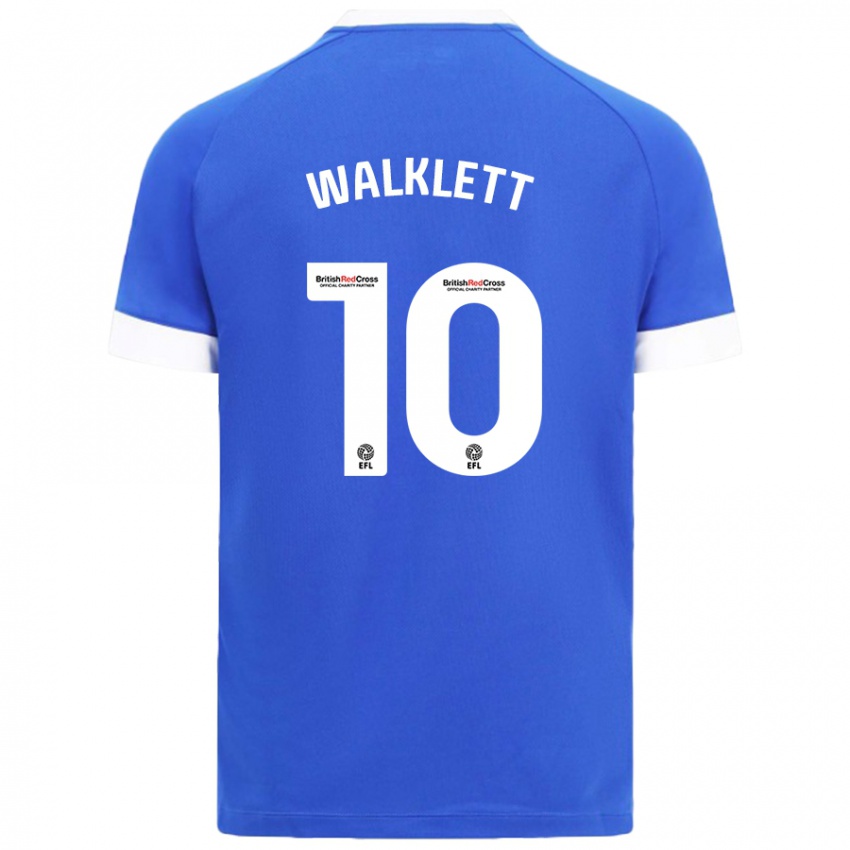 Gyermek Kerry Walklett #10 Égszínkék Hazai Jersey 2024/25 Mez Póló Ing