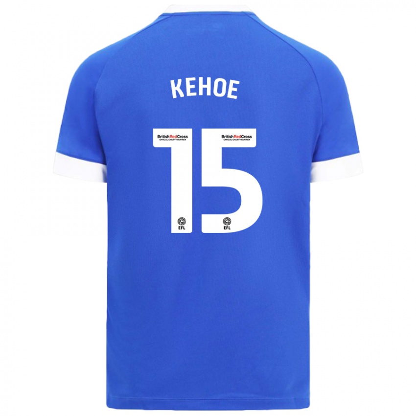 Gyermek Molly Kehoe #15 Égszínkék Hazai Jersey 2024/25 Mez Póló Ing