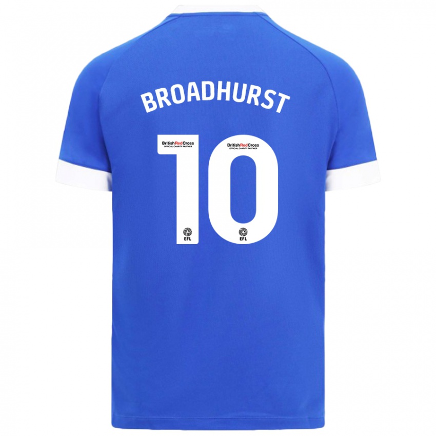 Gyermek Danielle Broadhurst #10 Égszínkék Hazai Jersey 2024/25 Mez Póló Ing