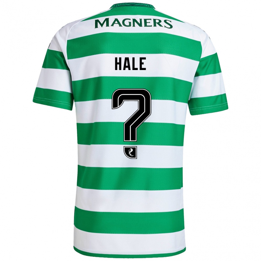 Gyermek Finlay Hale #0 Zöld Fehér Hazai Jersey 2024/25 Mez Póló Ing