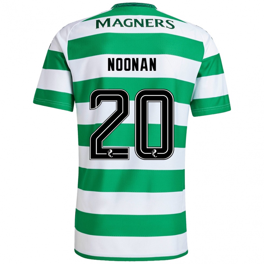 Gyermek Saoirse Noonan #20 Zöld Fehér Hazai Jersey 2024/25 Mez Póló Ing