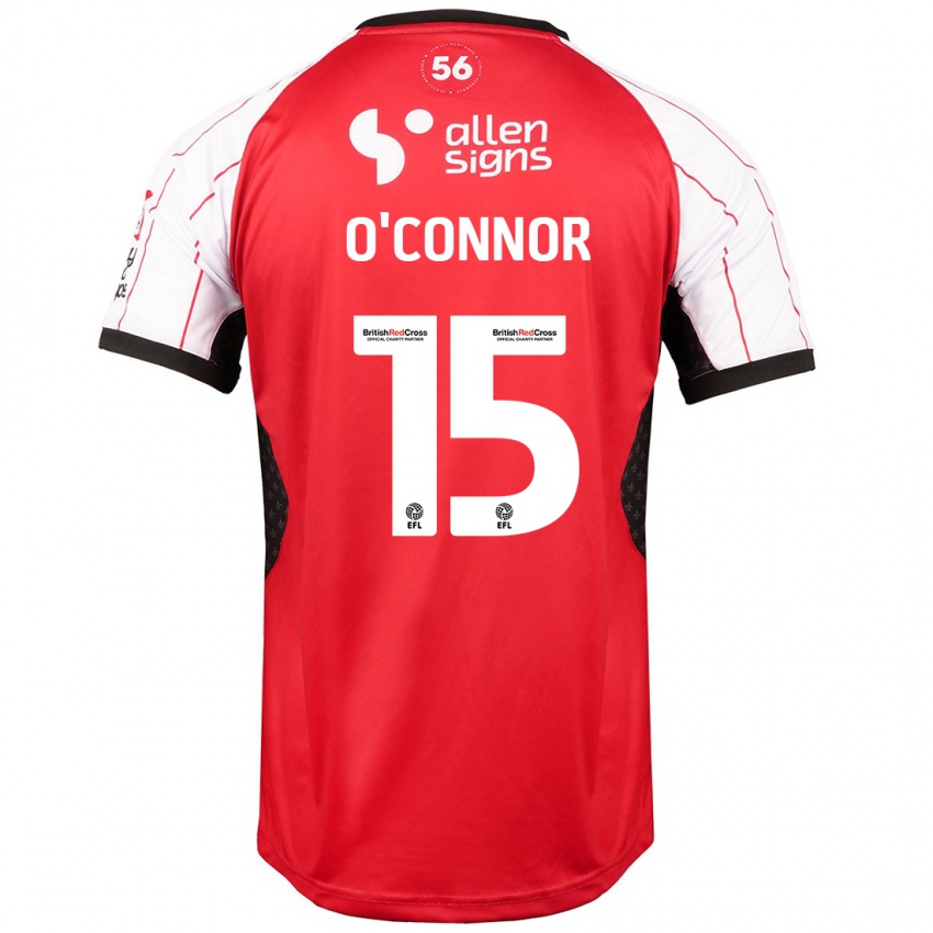 Gyermek Paudie O'connor #15 Fehér Hazai Jersey 2024/25 Mez Póló Ing