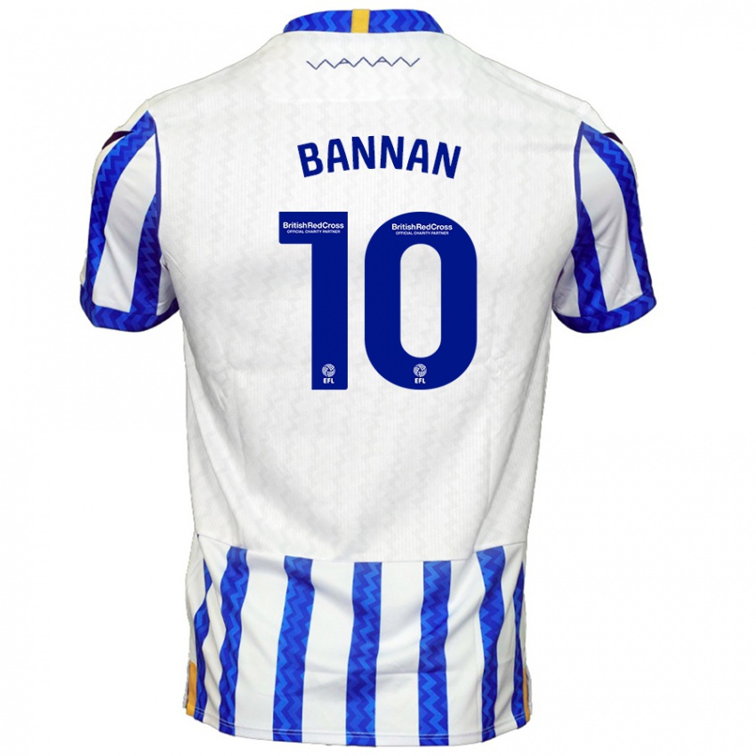 Gyermek Barry Bannan #10 Kék Fehér Hazai Jersey 2024/25 Mez Póló Ing