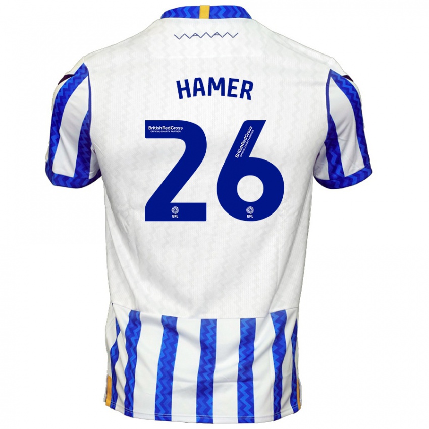 Gyermek Ben Hamer #26 Kék Fehér Hazai Jersey 2024/25 Mez Póló Ing