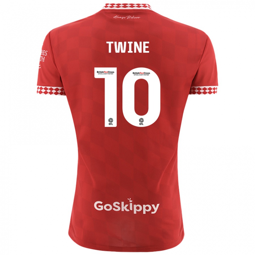 Gyermek Scott Twine #10 Piros Hazai Jersey 2024/25 Mez Póló Ing