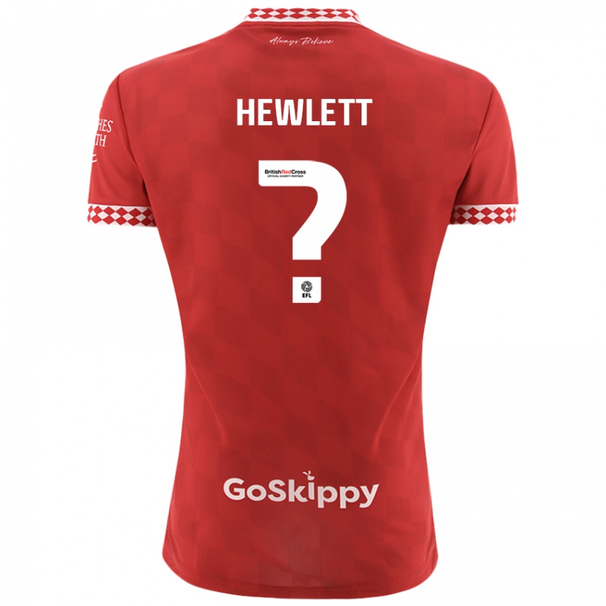 Gyermek Callum Hewlett #0 Piros Hazai Jersey 2024/25 Mez Póló Ing