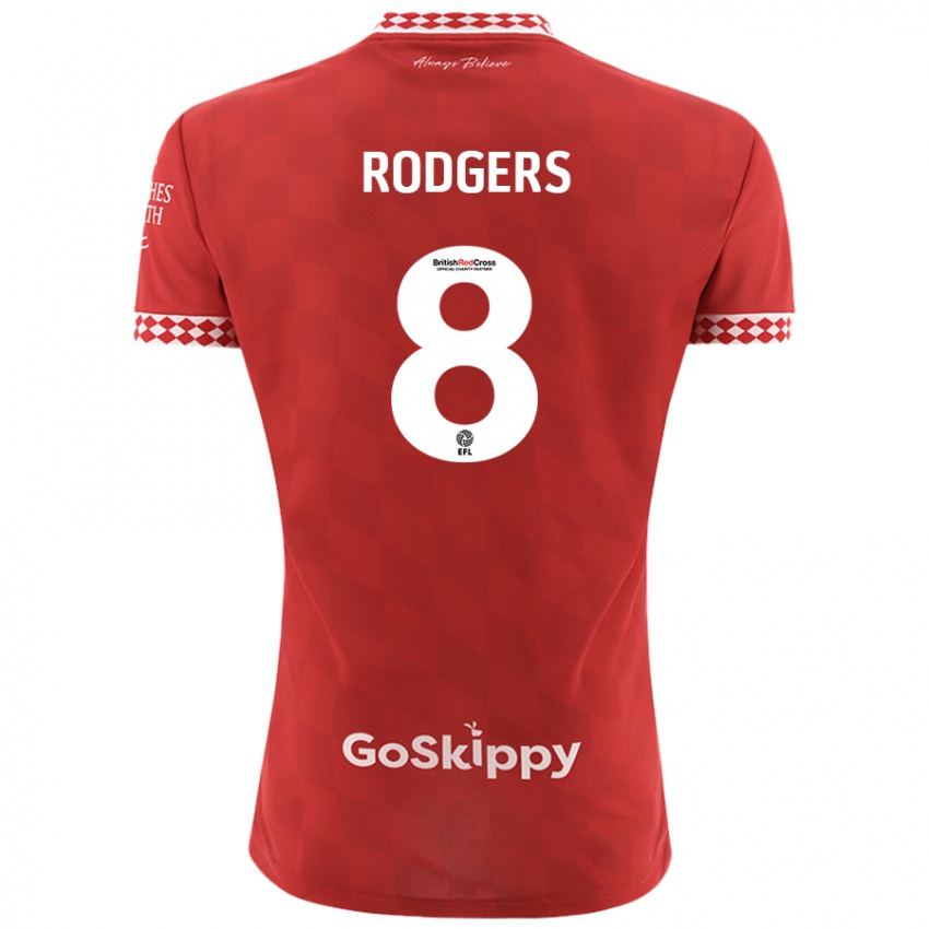 Gyermek Amy Rodgers #8 Piros Hazai Jersey 2024/25 Mez Póló Ing