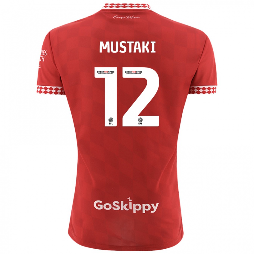 Gyermek Chloe Mustaki #12 Piros Hazai Jersey 2024/25 Mez Póló Ing