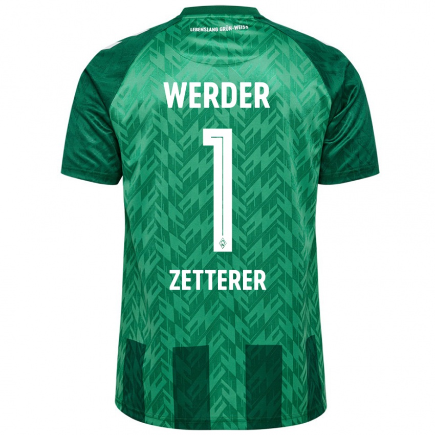 Gyermek Michael Zetterer #1 Zöld Hazai Jersey 2024/25 Mez Póló Ing