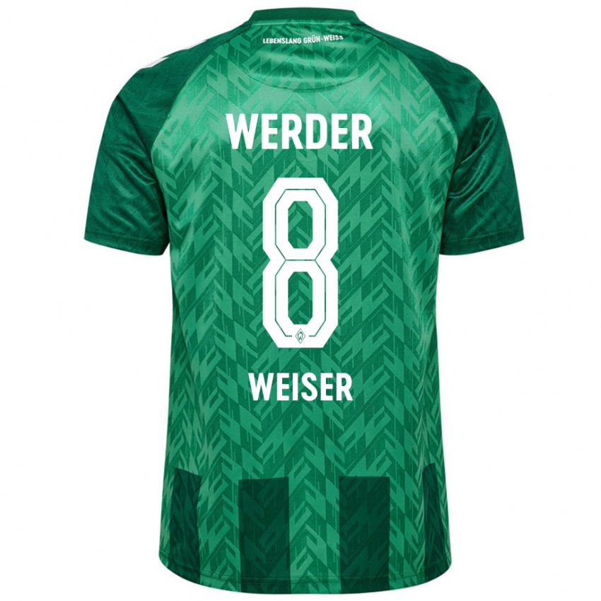 Gyermek Mitchell Weiser #8 Zöld Hazai Jersey 2024/25 Mez Póló Ing