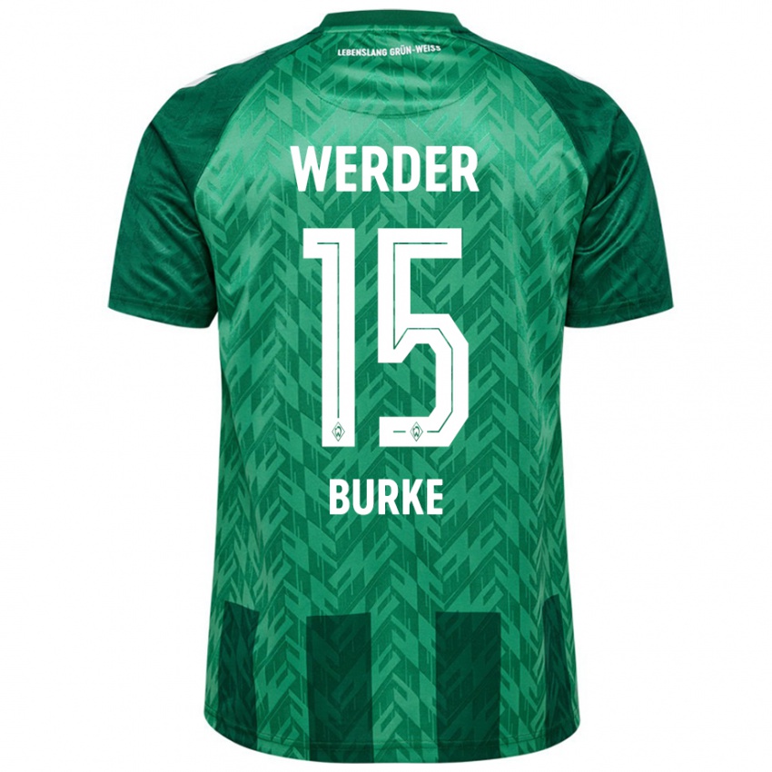 Gyermek Oliver Burke #15 Zöld Hazai Jersey 2024/25 Mez Póló Ing