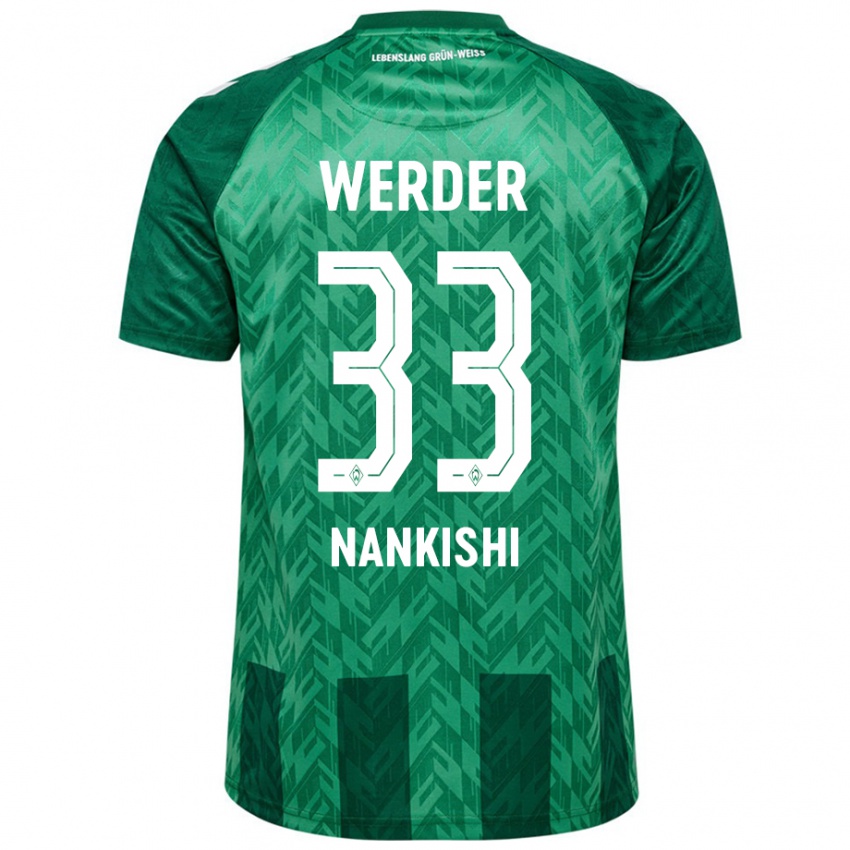 Gyermek Abdenego Nankishi #33 Zöld Hazai Jersey 2024/25 Mez Póló Ing