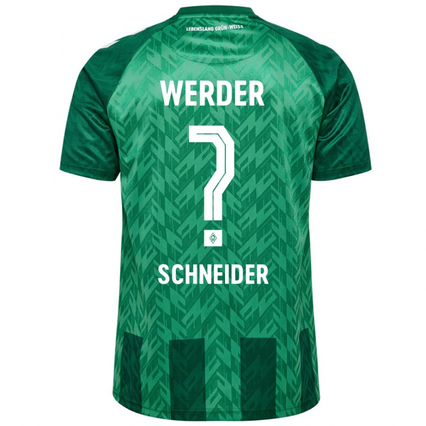 Gyermek Dieter Schneider #0 Zöld Hazai Jersey 2024/25 Mez Póló Ing