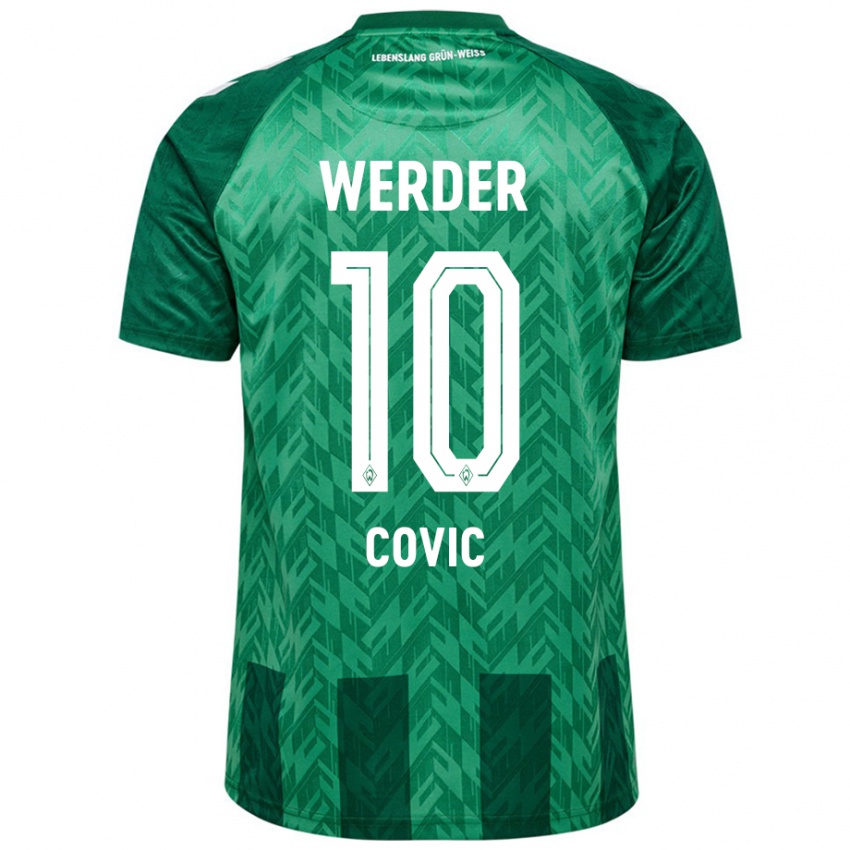 Gyermek Patrice Covic #10 Zöld Hazai Jersey 2024/25 Mez Póló Ing