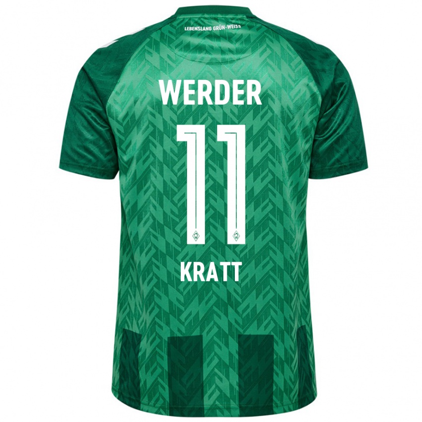 Gyermek Ronan Kratt #11 Zöld Hazai Jersey 2024/25 Mez Póló Ing