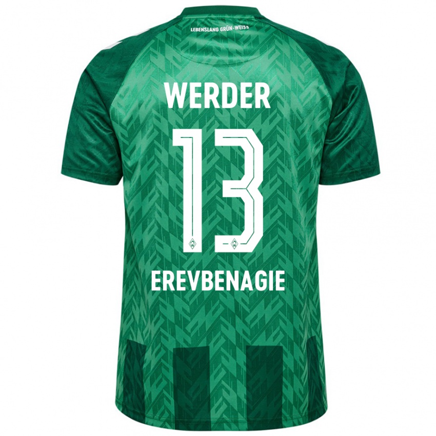 Gyermek Paul Erevbenagie #13 Zöld Hazai Jersey 2024/25 Mez Póló Ing