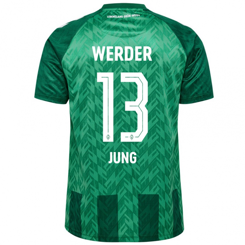 Gyermek Seong-Hyeon Jung #13 Zöld Hazai Jersey 2024/25 Mez Póló Ing