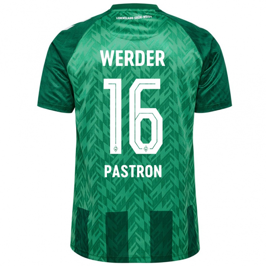 Gyermek Alvin Pastron #16 Zöld Hazai Jersey 2024/25 Mez Póló Ing