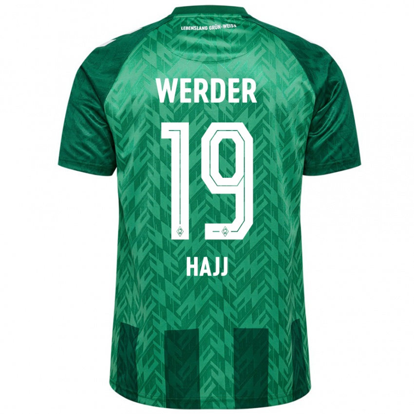 Gyermek Hassan Hajj #19 Zöld Hazai Jersey 2024/25 Mez Póló Ing