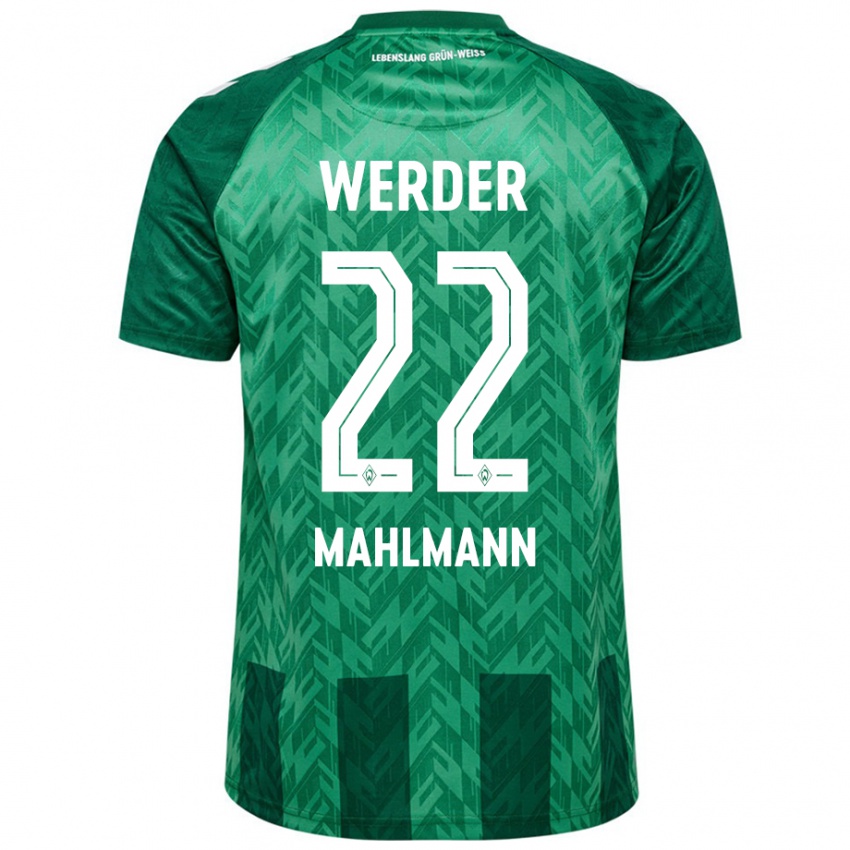 Gyermek Justus Mahlmann #22 Zöld Hazai Jersey 2024/25 Mez Póló Ing