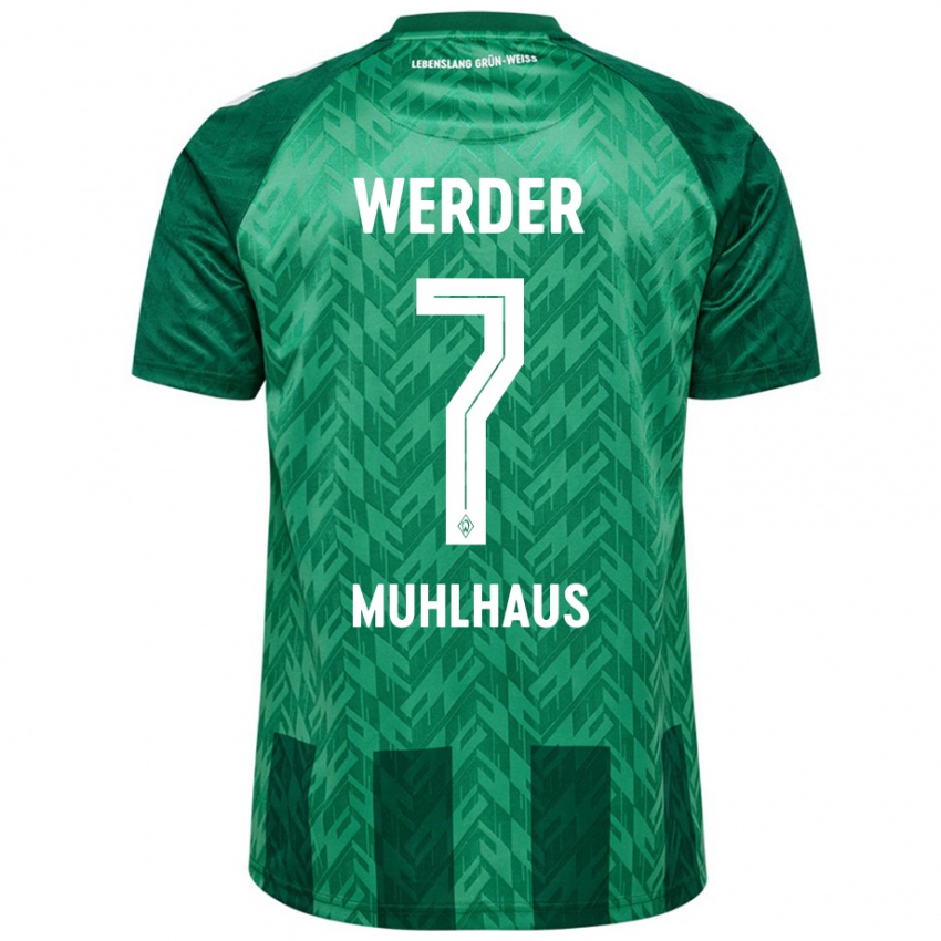 Gyermek Larissa Mühlhaus #7 Zöld Hazai Jersey 2024/25 Mez Póló Ing