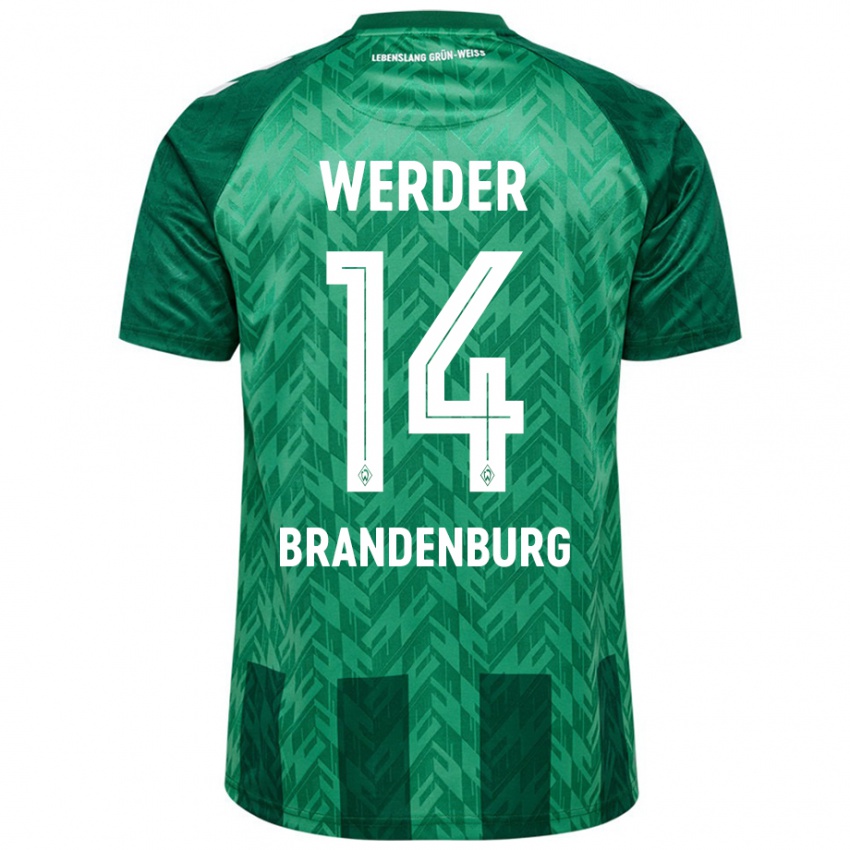 Gyermek Michaela Brandenburg #14 Zöld Hazai Jersey 2024/25 Mez Póló Ing