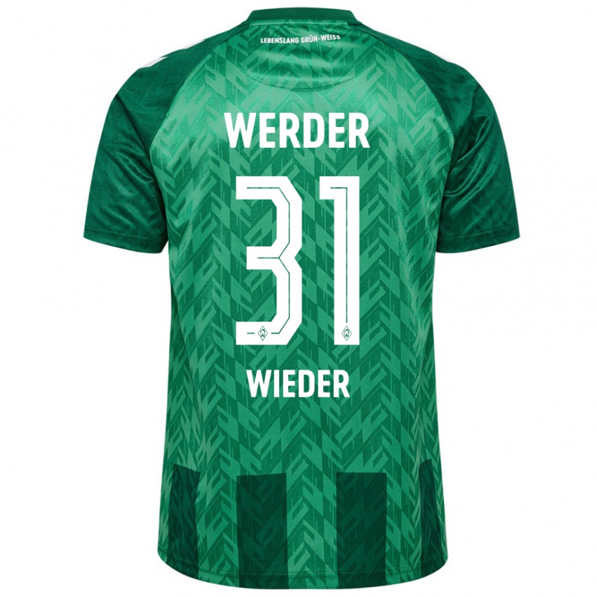 Gyermek Verena Wieder #31 Zöld Hazai Jersey 2024/25 Mez Póló Ing