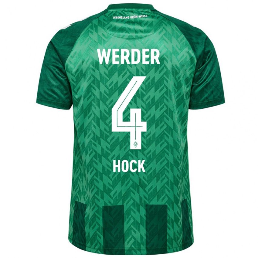 Gyermek Alexander Höck #4 Zöld Hazai Jersey 2024/25 Mez Póló Ing