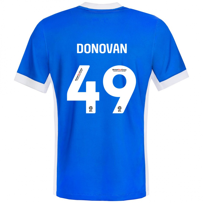 Gyermek Romelle Donovan #49 Kék Fehér Hazai Jersey 2024/25 Mez Póló Ing