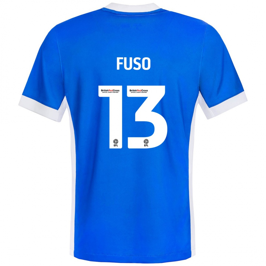 Gyermek Ivana Fuso #13 Kék Fehér Hazai Jersey 2024/25 Mez Póló Ing