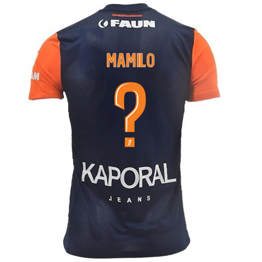 Gyermek Craig Mamilo #0 Sötétkék Narancs Hazai Jersey 2024/25 Mez Póló Ing