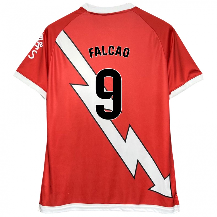 Gyermek Radamel Falcao #9 Fehér Piros Hazai Jersey 2024/25 Mez Póló Ing