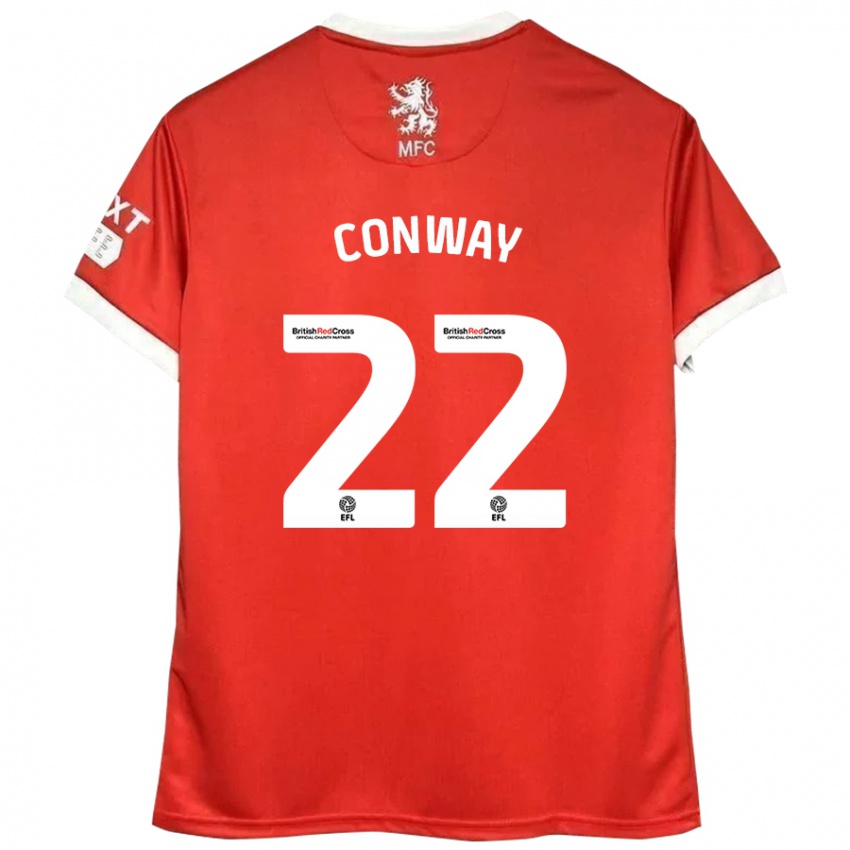 Gyermek Tommy Conway #22 Piros Fehér Hazai Jersey 2024/25 Mez Póló Ing