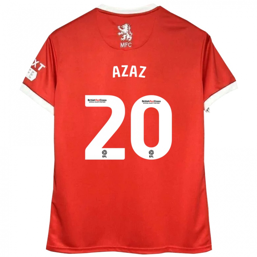 Gyermek Finn Azaz #20 Piros Fehér Hazai Jersey 2024/25 Mez Póló Ing