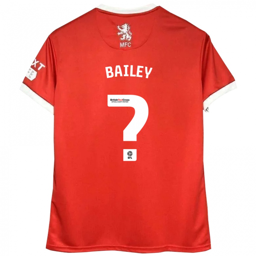 Gyermek Bailey Palmer #0 Piros Fehér Hazai Jersey 2024/25 Mez Póló Ing