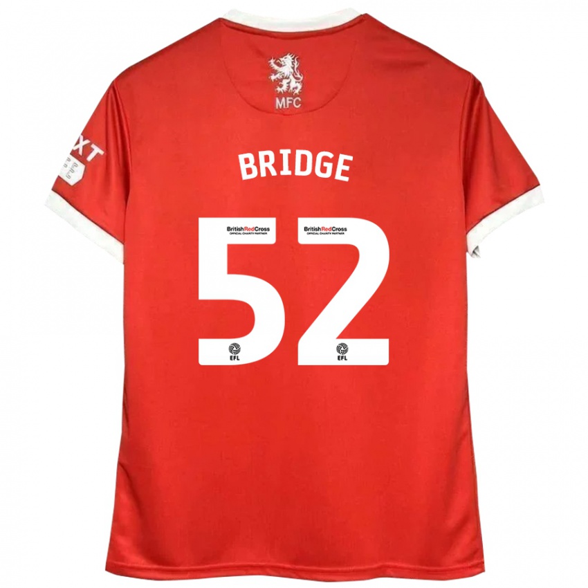 Gyermek Aj Bridge #52 Piros Fehér Hazai Jersey 2024/25 Mez Póló Ing