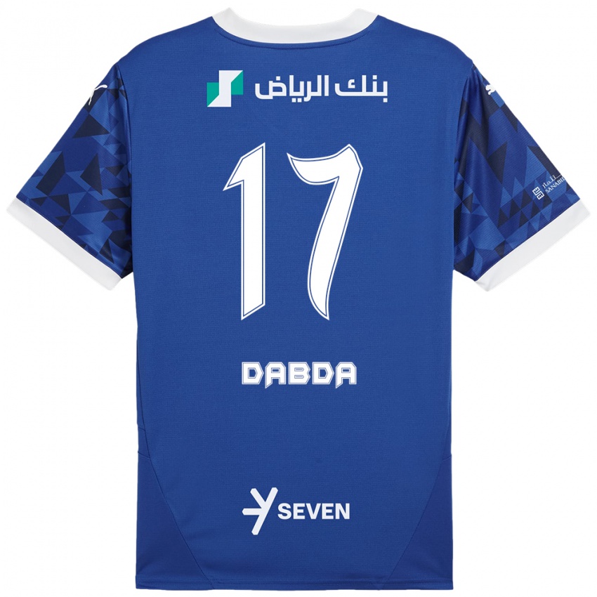 Gyermek Claudia Dabda #17 Sötétkék Fehér Hazai Jersey 2024/25 Mez Póló Ing