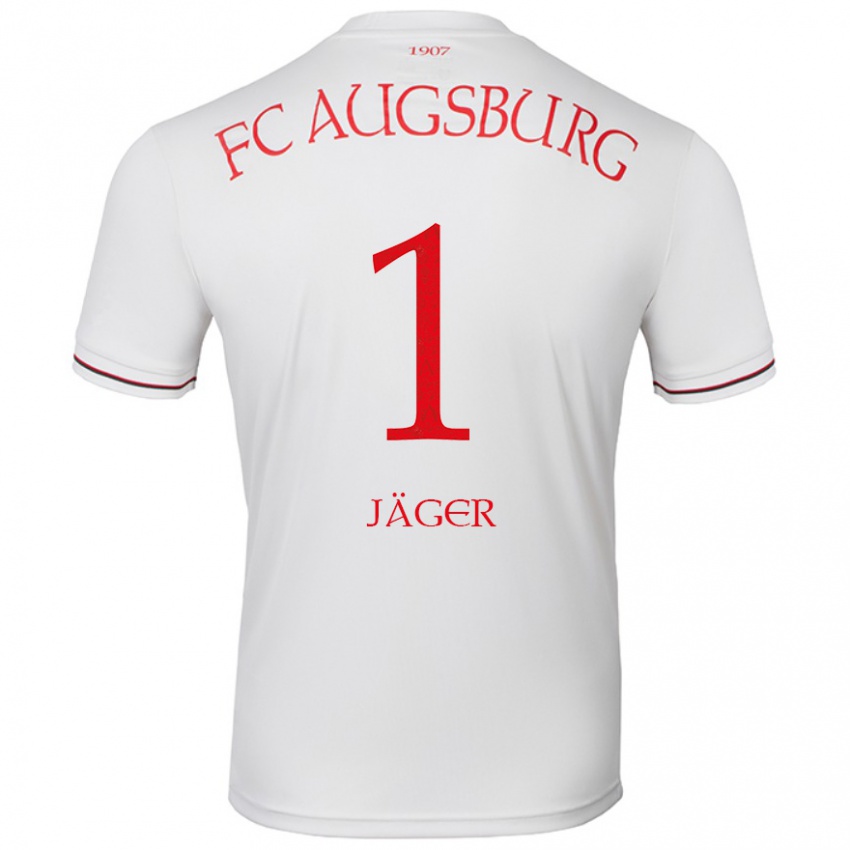 Gyermek Tobias Jäger #1 Fehér Hazai Jersey 2024/25 Mez Póló Ing