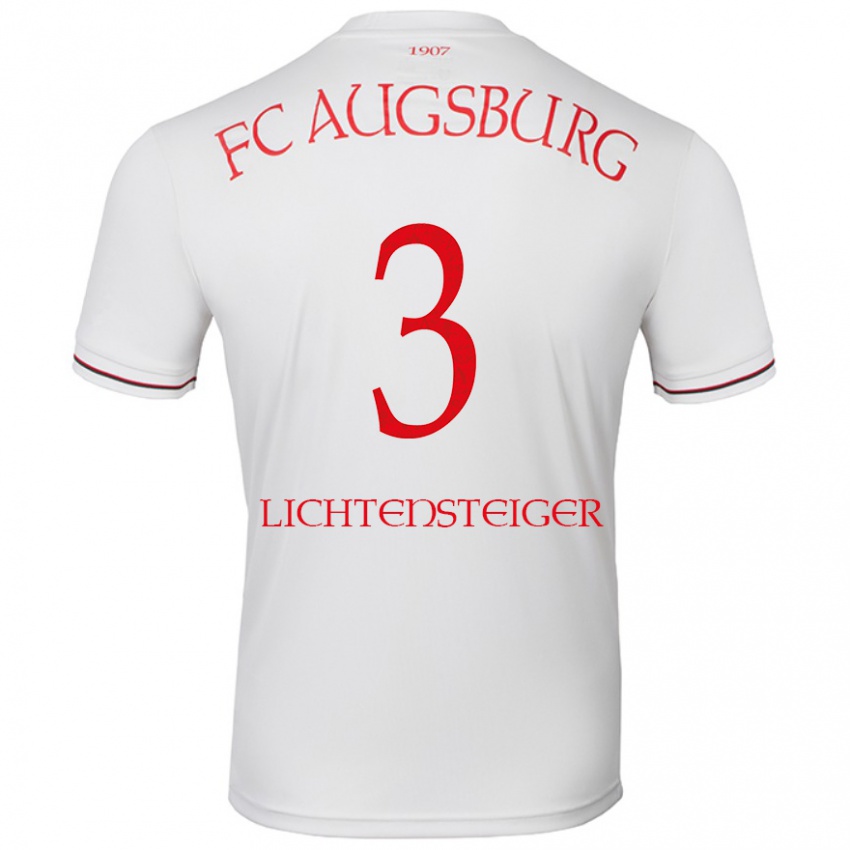 Gyermek David Lichtensteiger #3 Fehér Hazai Jersey 2024/25 Mez Póló Ing