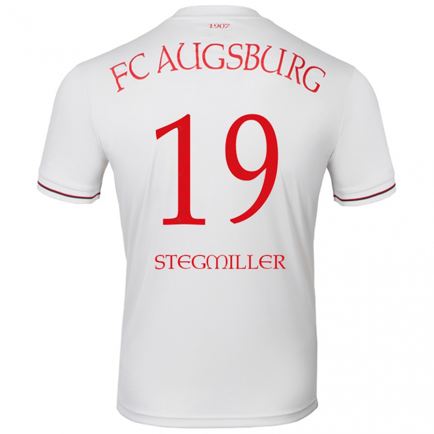 Gyermek Louis Stegmiller #19 Fehér Hazai Jersey 2024/25 Mez Póló Ing