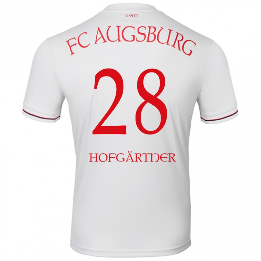 Gyermek Hendrik Hofgärtner #28 Fehér Hazai Jersey 2024/25 Mez Póló Ing