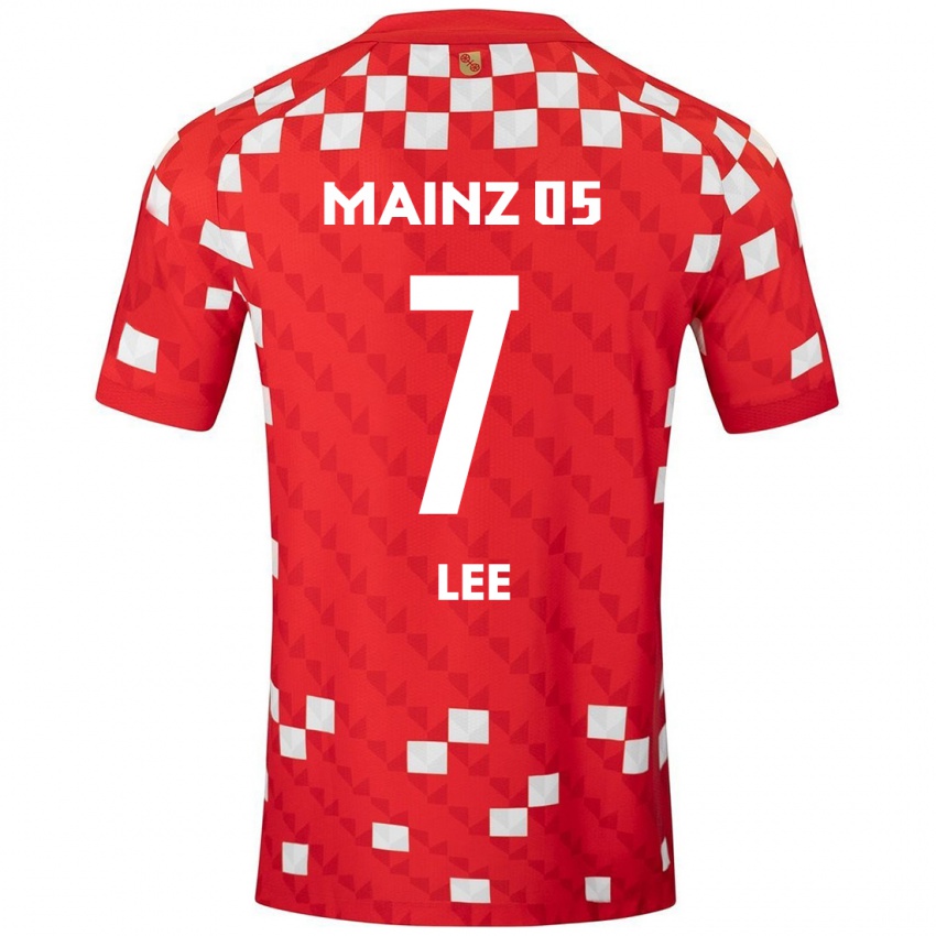 Gyermek Jae-Sung Lee #7 Fehér Piros Hazai Jersey 2024/25 Mez Póló Ing