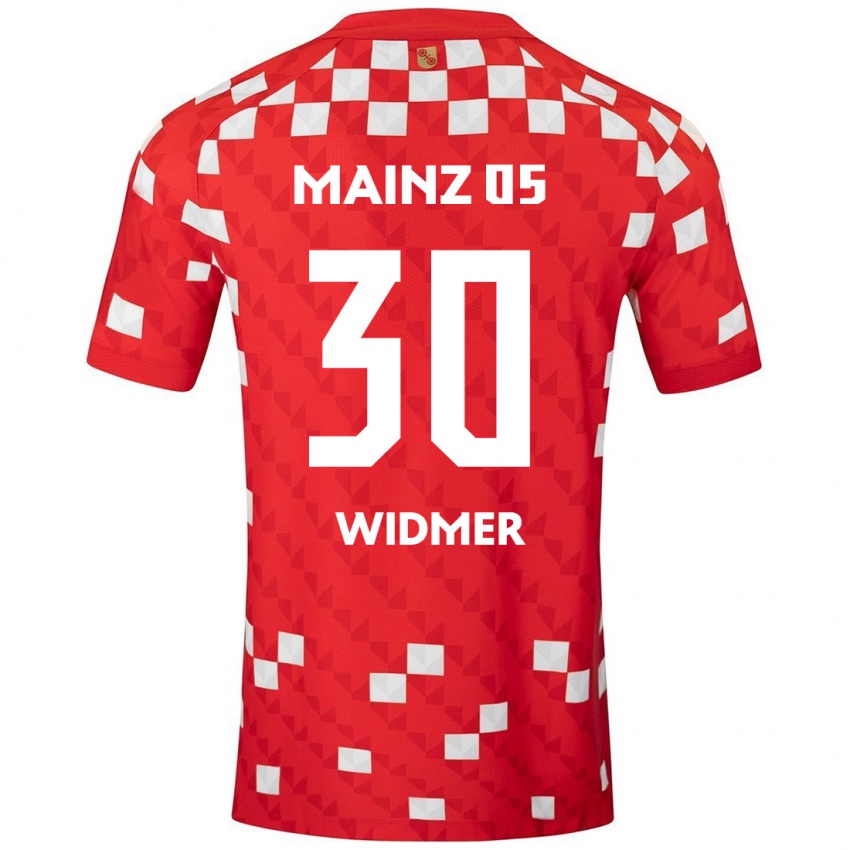 Gyermek Silvan Widmer #30 Fehér Piros Hazai Jersey 2024/25 Mez Póló Ing