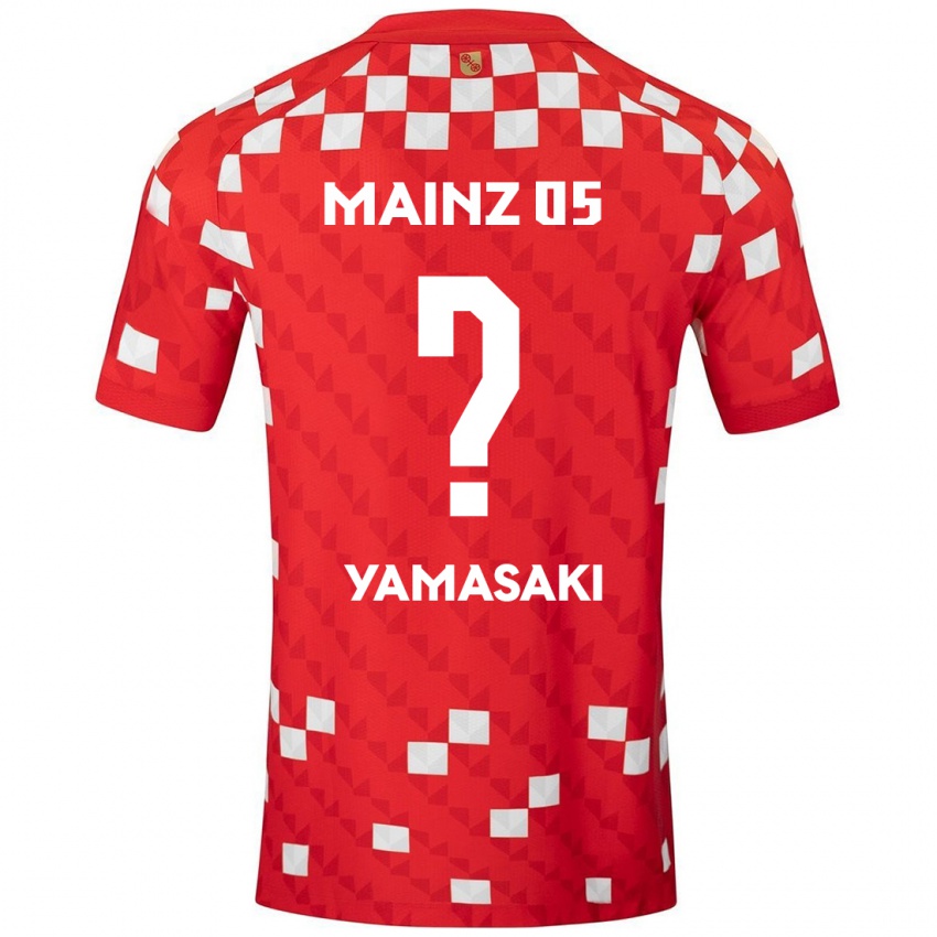 Gyermek Taiyu Yamasaki #0 Fehér Piros Hazai Jersey 2024/25 Mez Póló Ing