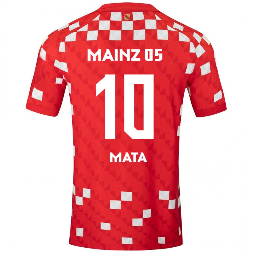 Gyermek Ken Mata #10 Fehér Piros Hazai Jersey 2024/25 Mez Póló Ing